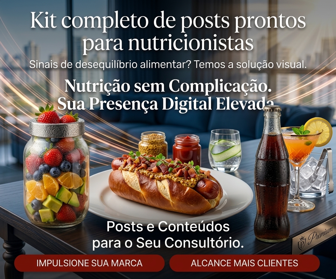 Kit Completo de Posts para Nutricionistas - Banner Principal